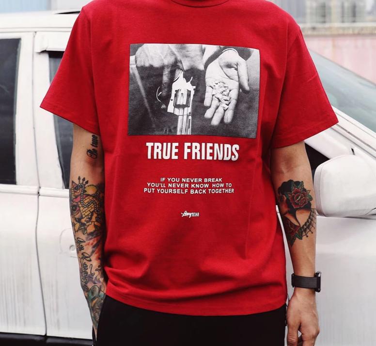 T-Shirt Imprimé True Friends