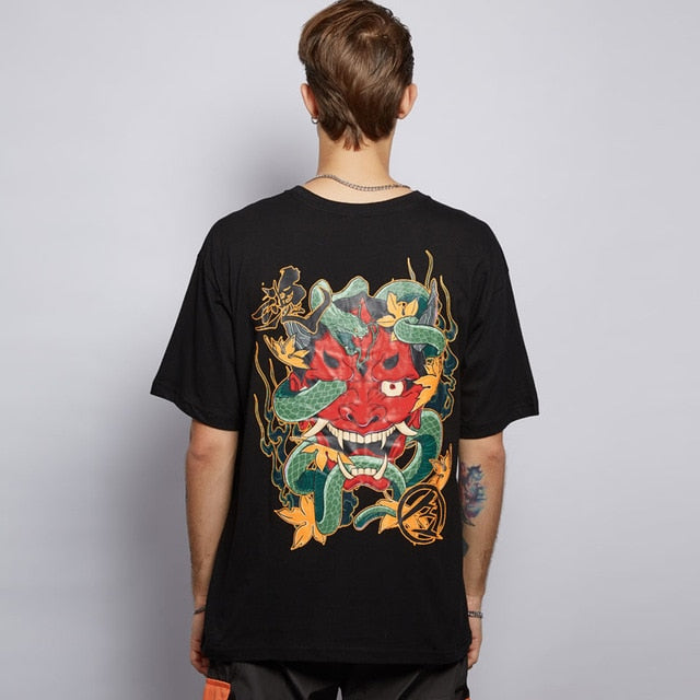 T-Shirt Imprimé Devil Snake